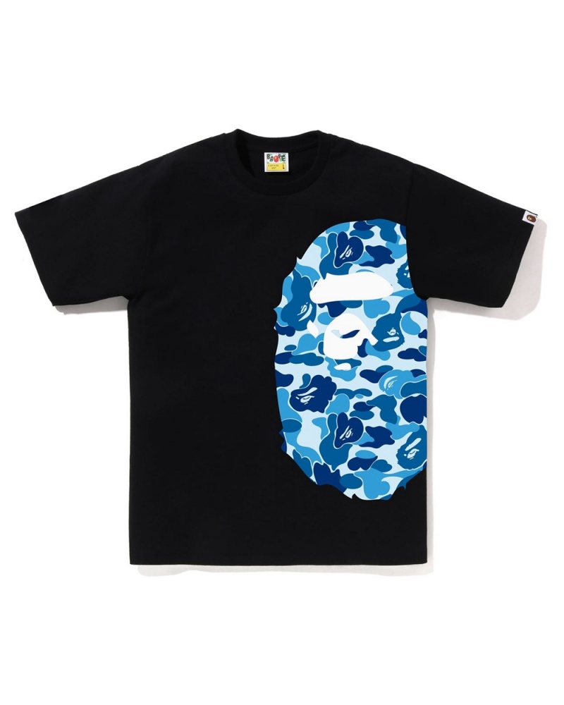 T Shirts Bape ABC Side Big Ape Head Noir Homme | LPD-82286932